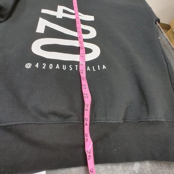 BLACK 420 PULLOVER HOODIE BY SPREAD SHIRT MEN L - Picture 8 of 12
